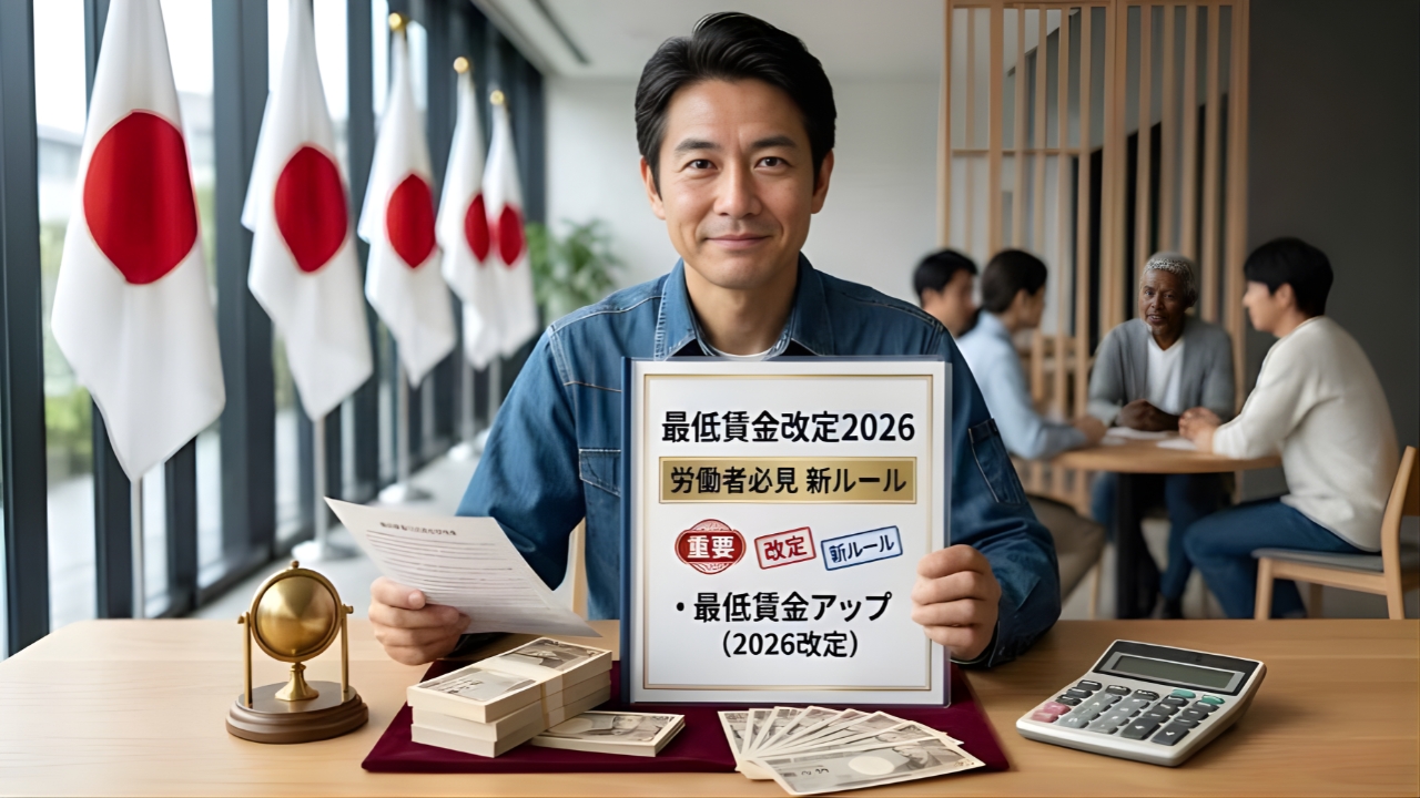 2026年最低賃金が歴史的引き上げへ｜時給いくらに？労働者必読の新ルールまとめ