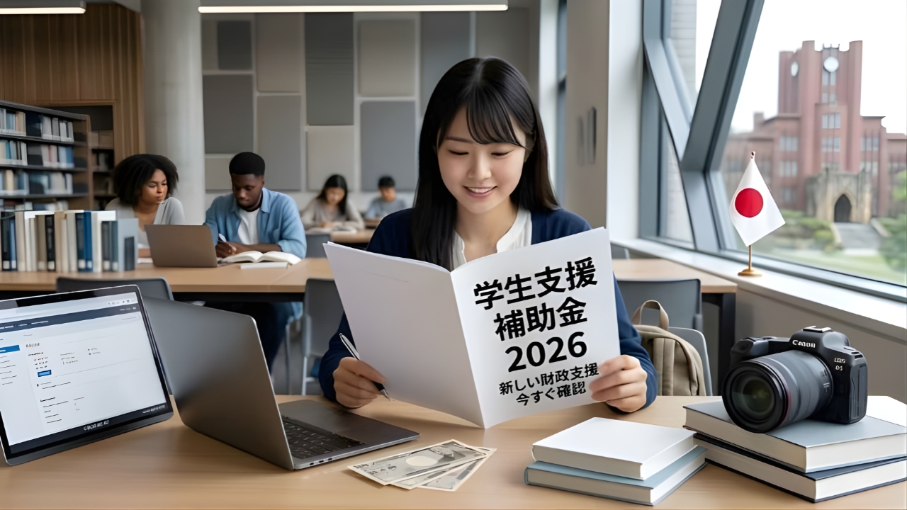 日本の学生支援補助金2026｜月額3万支援は本当？対象者と最新制度を徹底解説